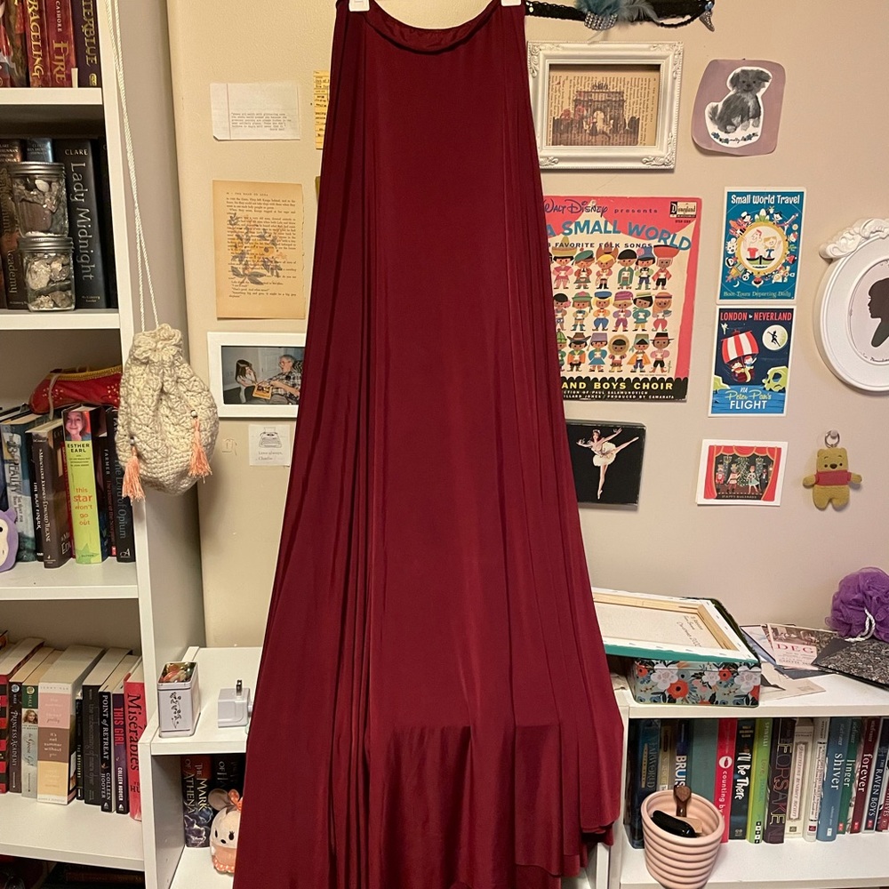 Burgundy OS convertible infinity bridesmaid dress - Picture 6 of 6
